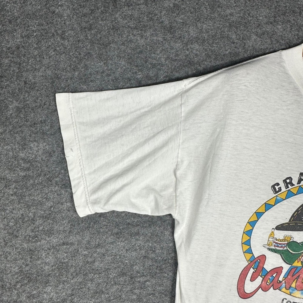 Vintage 80s Single Stitch Tee Crazy Gator Cantina Cozumel T Shirt Men's‎ Large - Picture 3 of 16